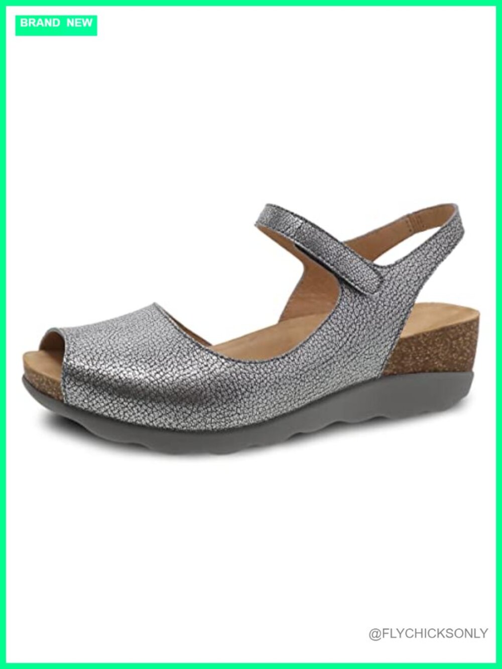 Dansko Marcy Wedge Sandal Leather Ankle Strap Comfort Work